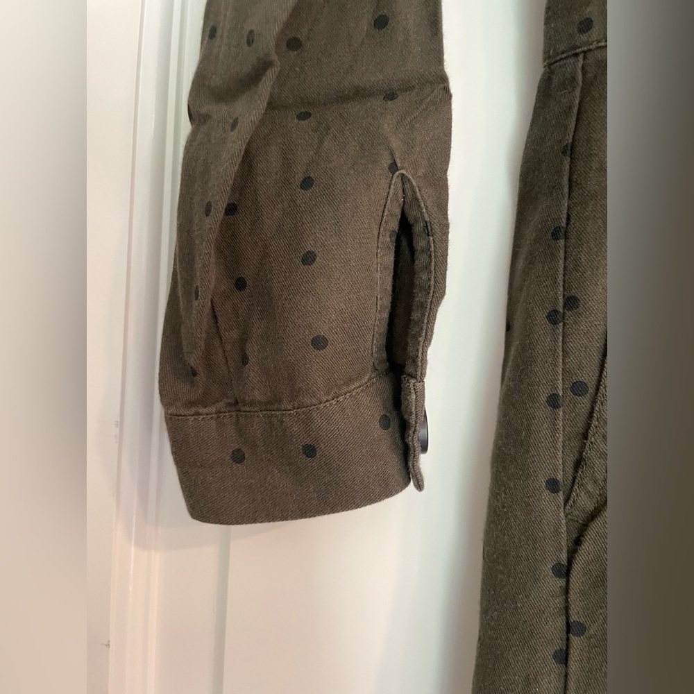 Madewell Olive Polka Dot Coastal Jumpsuit XS - Picture 3 of 11